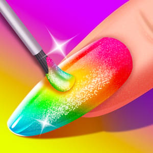 Mädchenmode-Nagelstudio