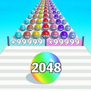 2048 Run: Bola-bola Cantik