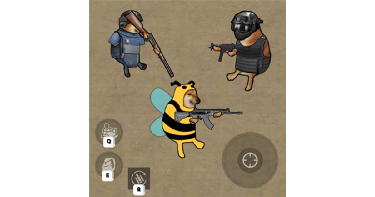 Doge's Battle Royale - Free Fire Shooting Games Online